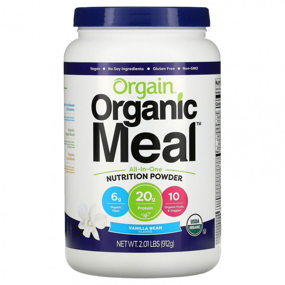   Orgain, Organic Meal,   , , 912  (2,01 )    -     -,    