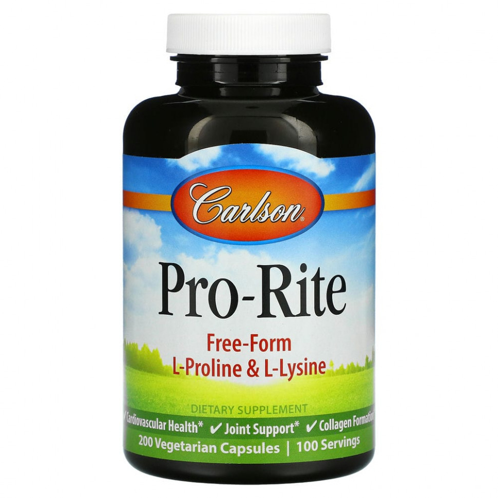   Carlson Labs, Pro-Rite, L-  L-   , 200      -     -,    