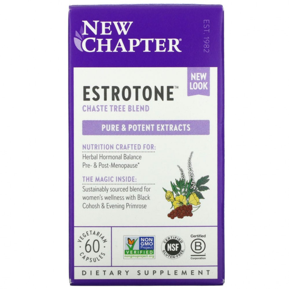   New Chapter, Estrotone, 60      -     -,    