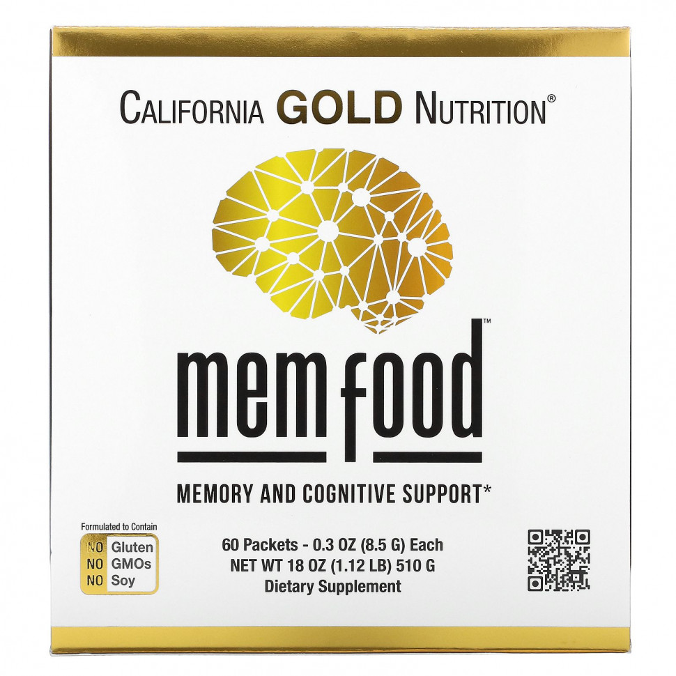   California Gold Nutrition, MEM Food,      , 60   8,5  (0,3 )     -     -,    