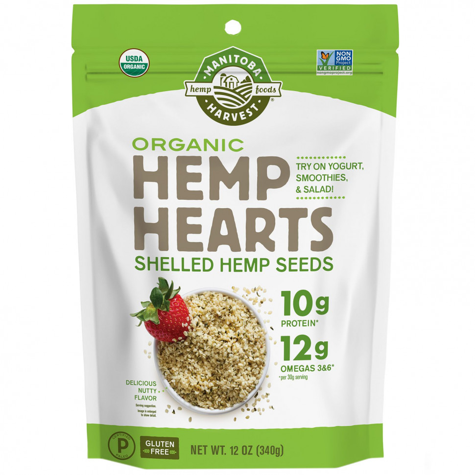   Manitoba Harvest, Hemp Hearts,    ,   , 340  (12 )    -     -,    