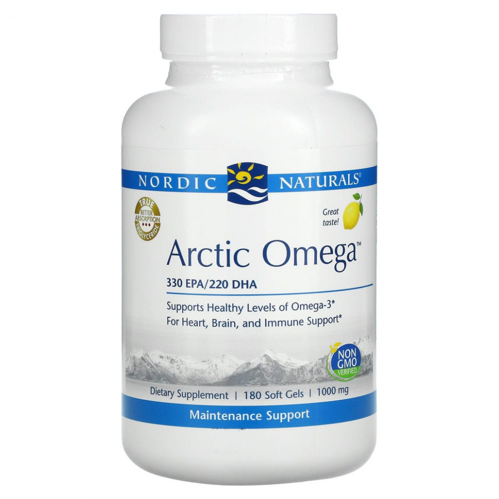   Nordic Naturals, Arctic Omega, , 1000 , 180       -     -,    