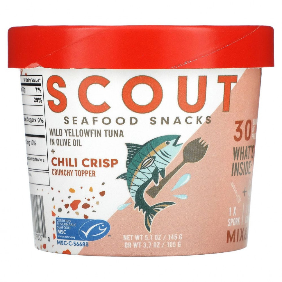   Scout, Seafood Snacks,       +    , 145  (5,1 )    -     -,    