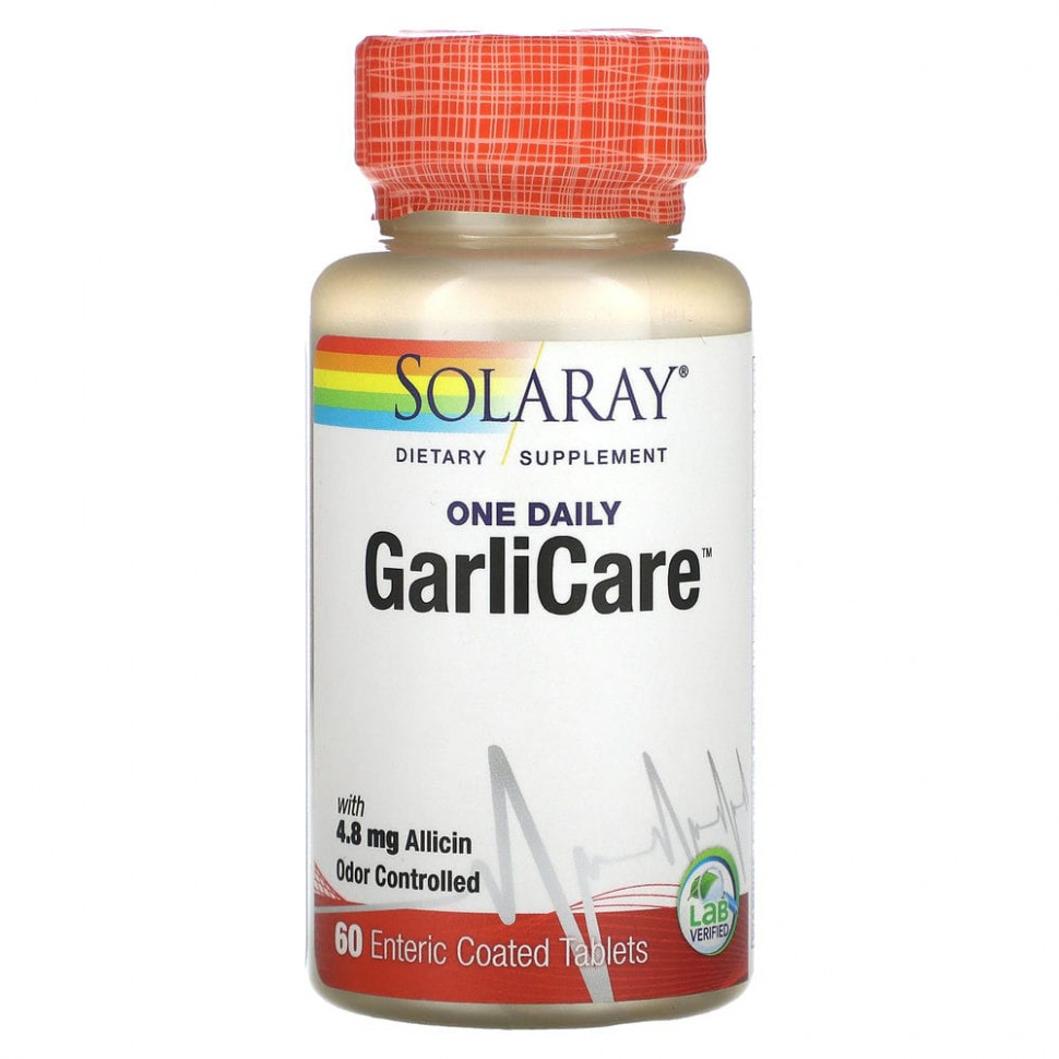   Solaray, One Daily GarliCare, 60 ,       -     -,    