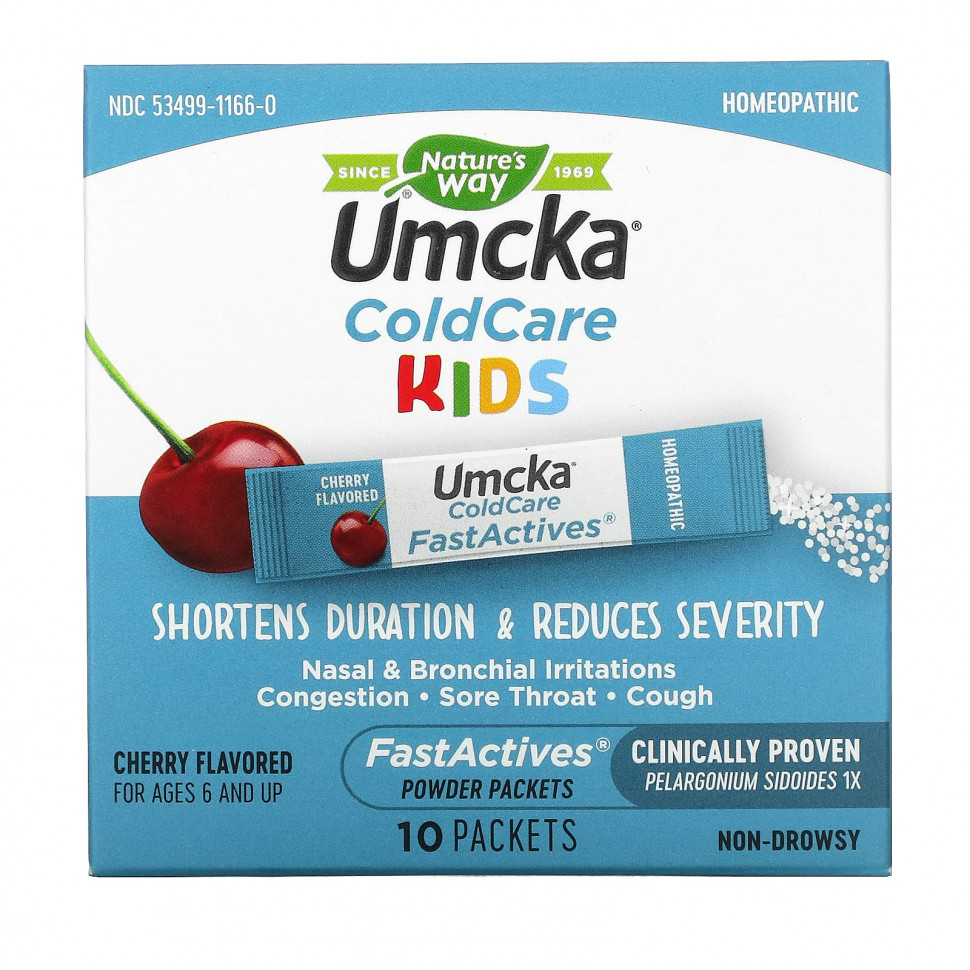   Nature's Way, Umcka, ColdCare Kids, FastActives,    6 ,   , 10       -     -,    