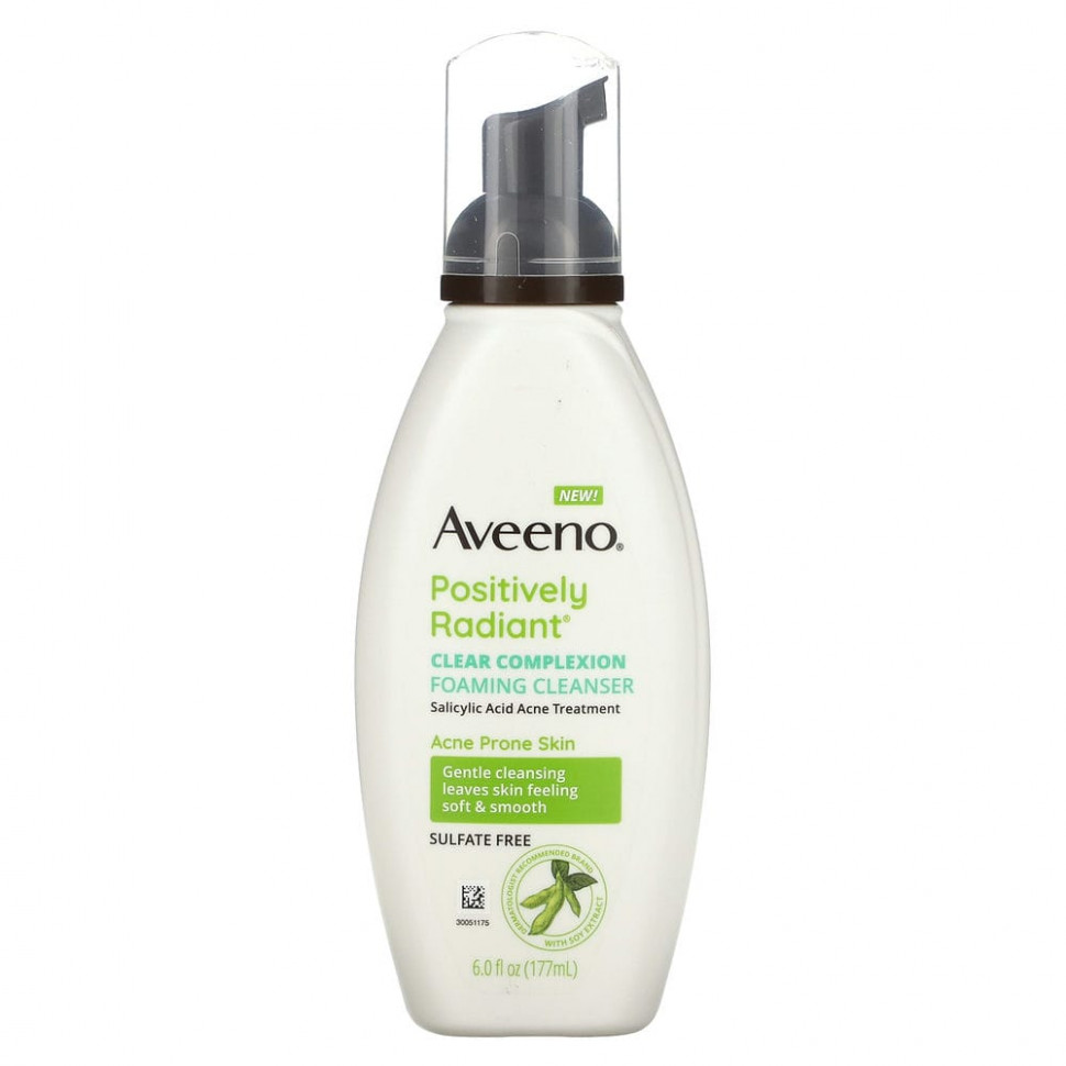   Aveeno, Active Naturals, Clear Complexion, Foaming Cleanser, 6 fl oz    -     -,    