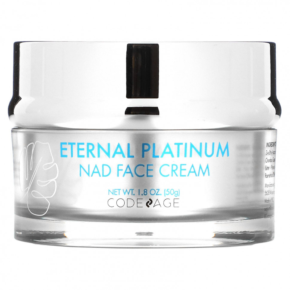   Codeage, Eternal Platinum NAD Face Cream, 1.8 oz (50 g)    -     -,    