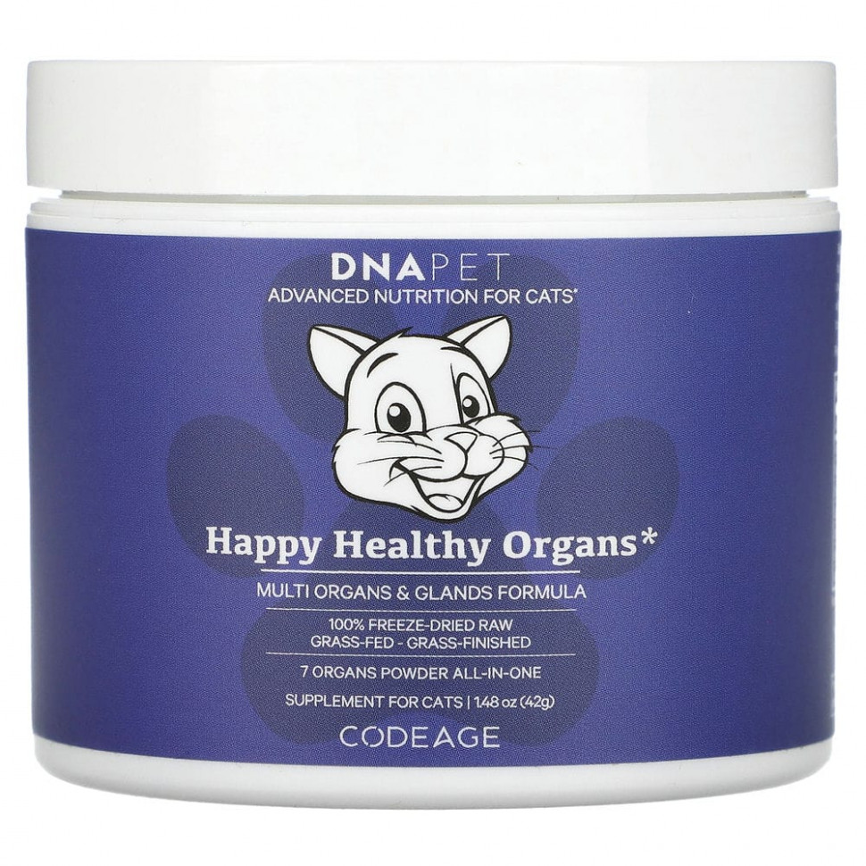   Codeage, DNA Pet, Happy Healthy Organs,  , 42  (1,48 )    -     -,    