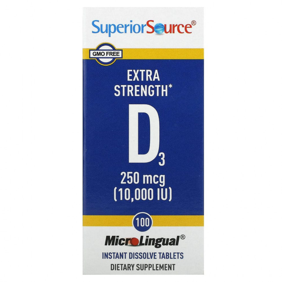   Superior Source,  D3   , 250  (10 000 ), 100   MicroLingual    -     -,    