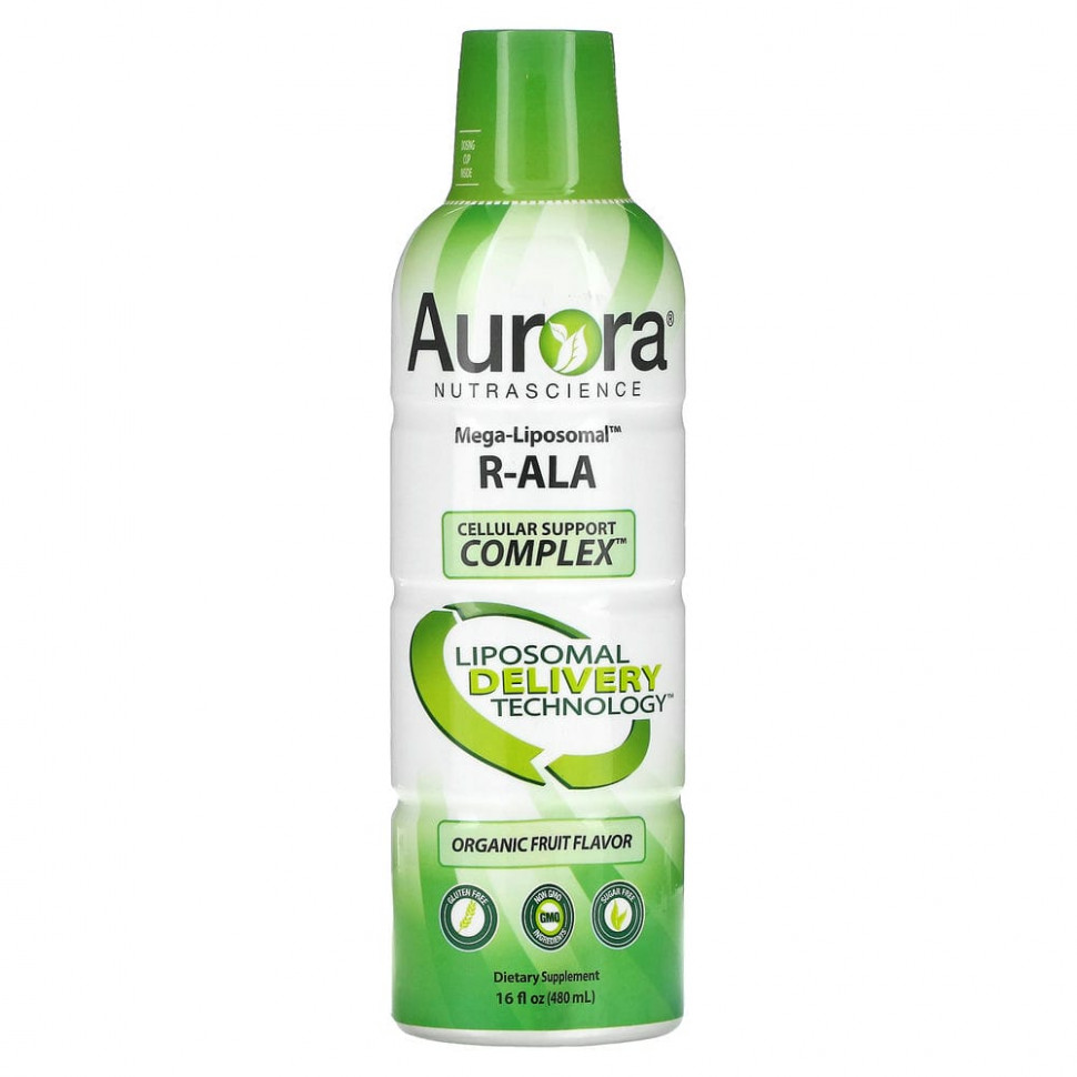   Aurora Nutrascience, Mega-Liposomal R-ALA, R-  ,    , 480  (16 . )    -     -,    