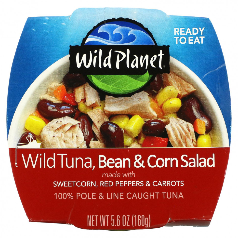   Wild Planet, Wild Tuna Bean & Corn Salad, 5.6 oz (160 g)    -     -,    