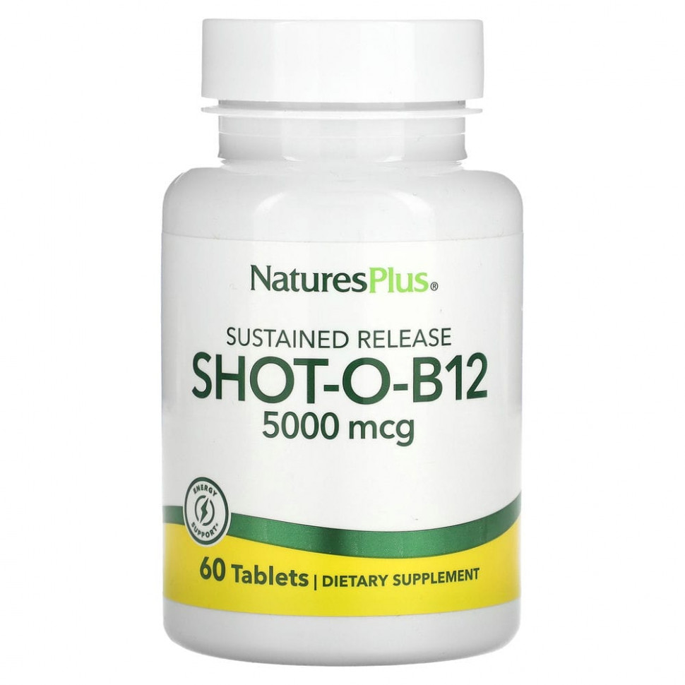   NaturesPlus, Shot-O-B12   , 5000 , 60     -     -,    