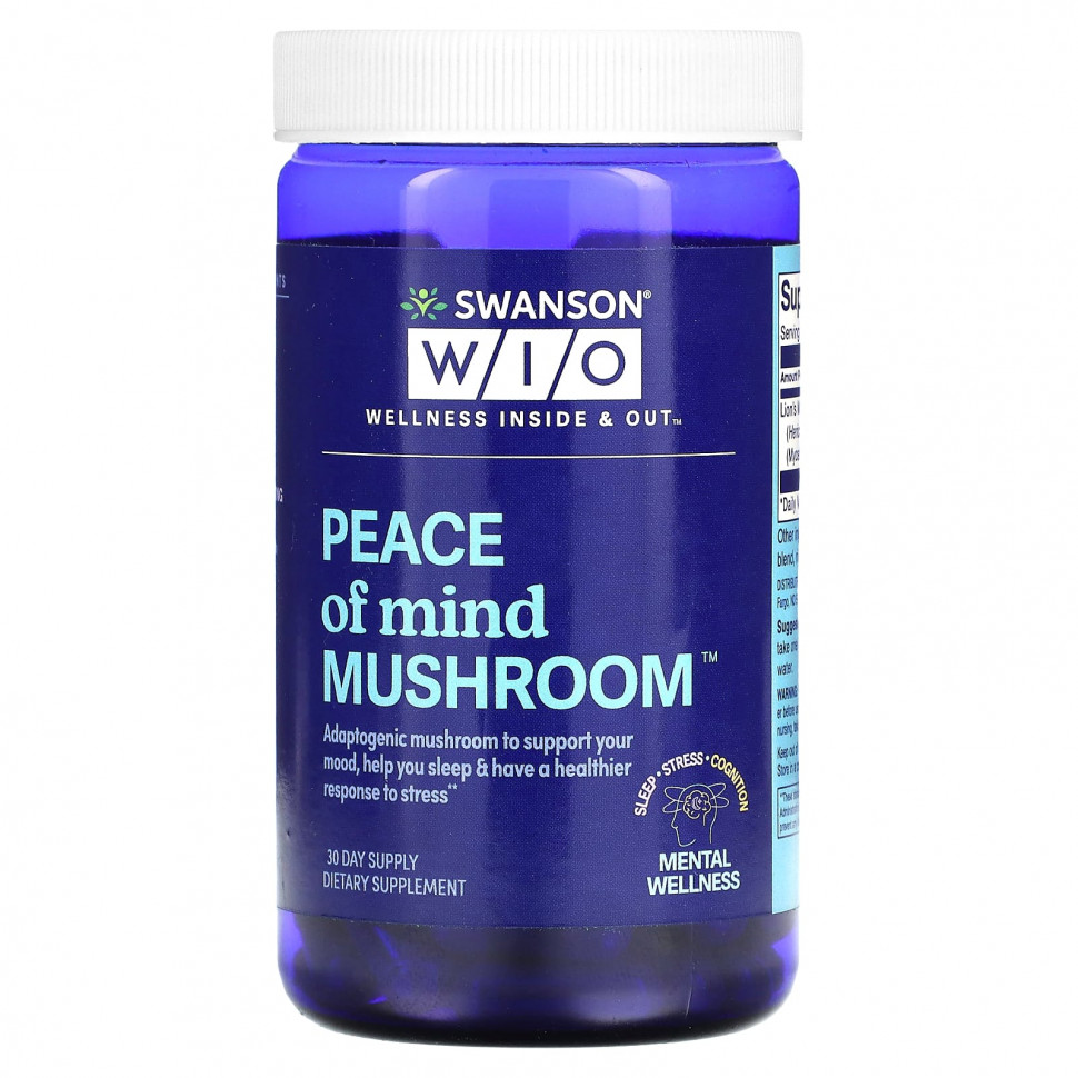   Swanson WIO, Peace of Mind Mushroom, 30     -     -,    