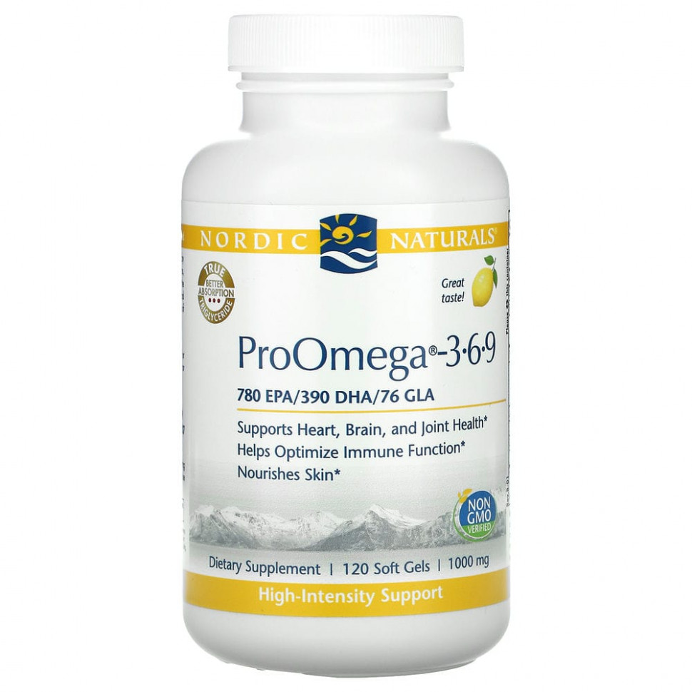   Nordic Naturals, ProOmega 3-6-9, -3-6-9  ,   , 1000 , 120     -     -,    