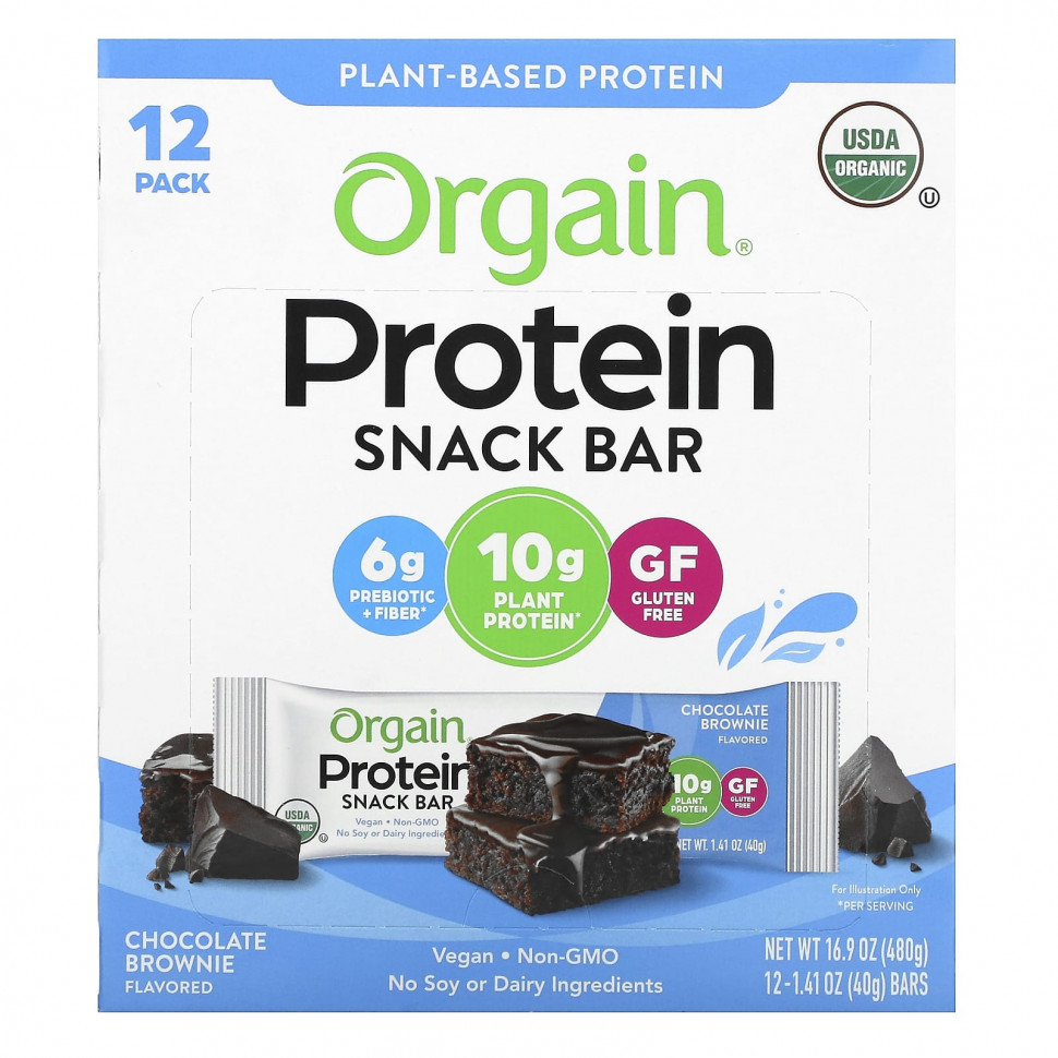   Orgain, Protein Snack Bar,  , 12   40  (1,41 )    -     -,    