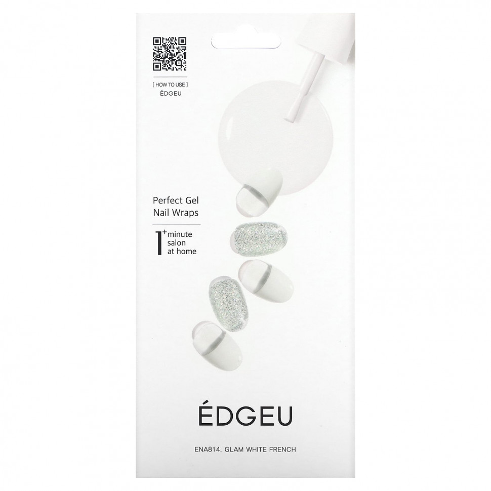   Edgeu, Perfect Gel Nail Wraps, ENT814,    ,   16     -     -,    