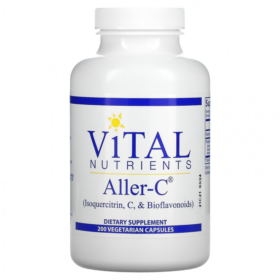   Vital Nutrients, Aller-C, 200      -     -,    