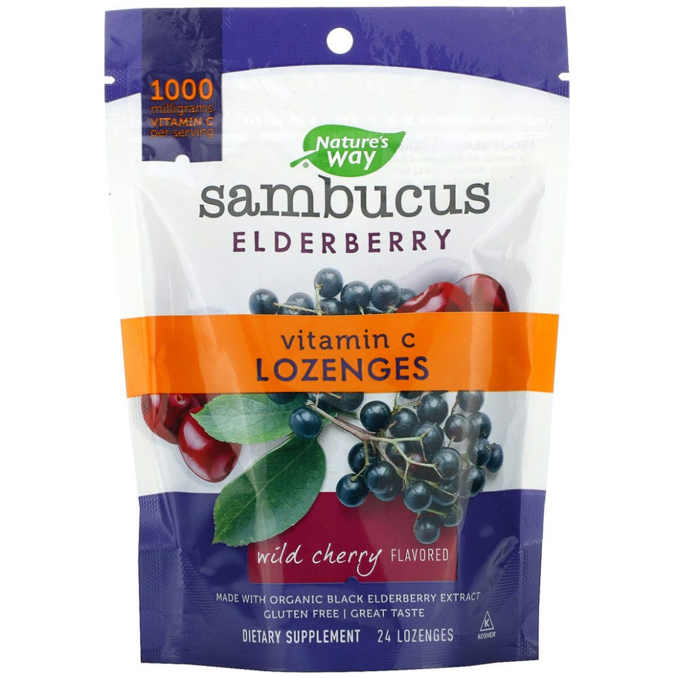   Nature's Way, Sambucus Elderberry,      C,   , 24     -     -,    