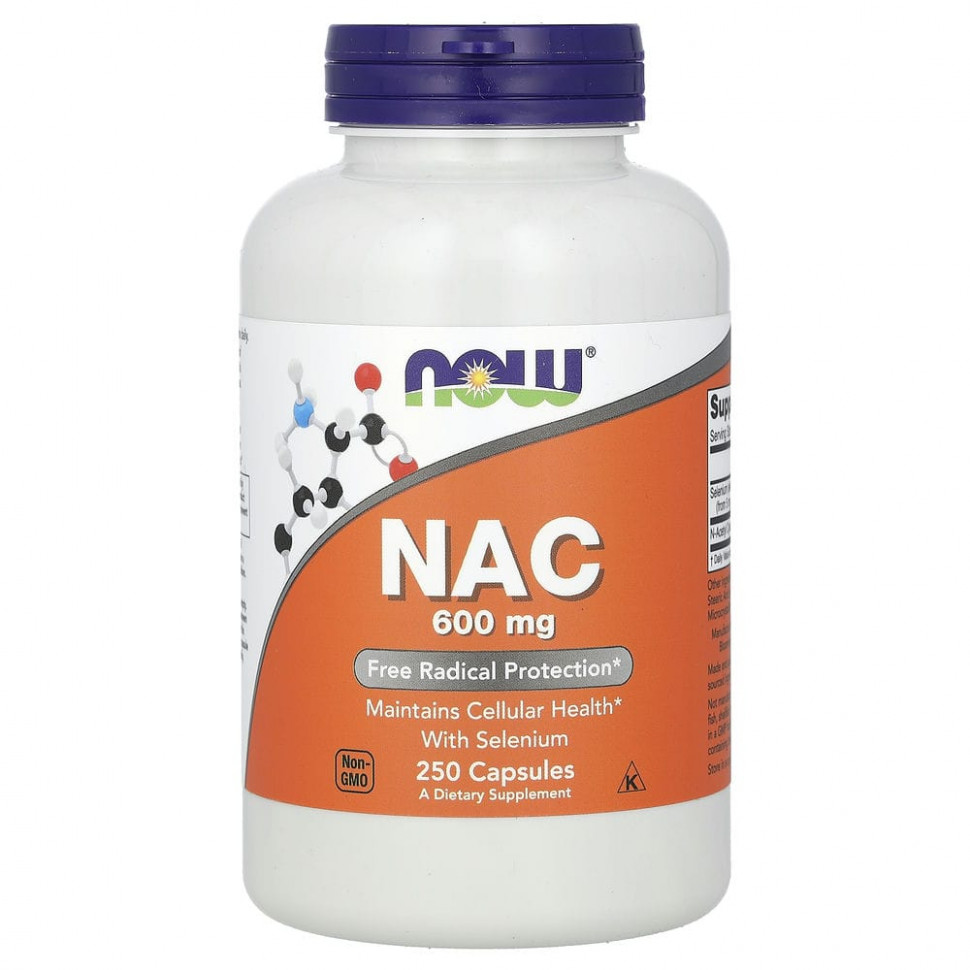   NOW Foods, NAC (N-), 600 , 250      -     -,    