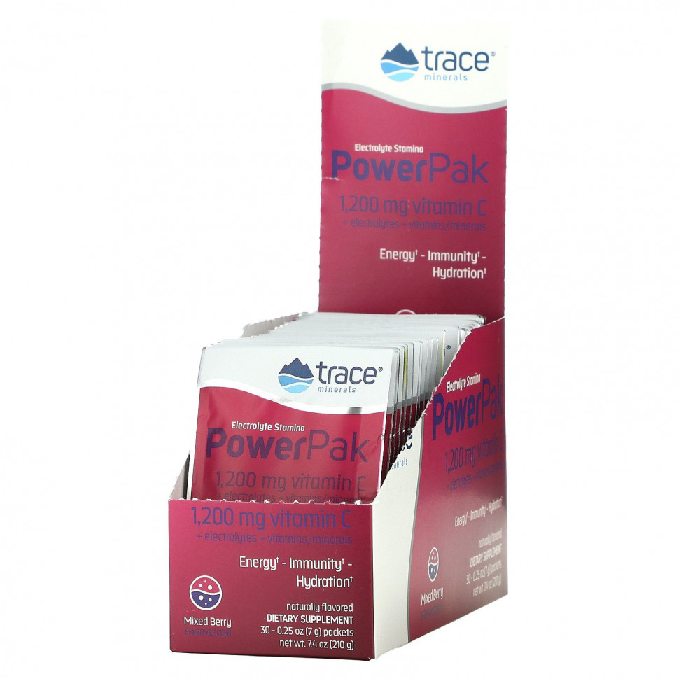   Trace Minerals , Electrolyte Stamina PowerPak,  , 30   7  (0,25 )    -     -,    