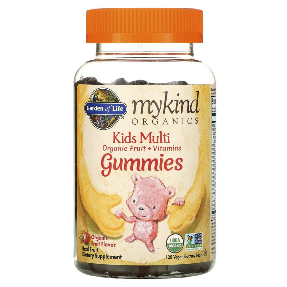   Garden of Life, MyKind Organics, Kids Multi,      , 120       -     -,    