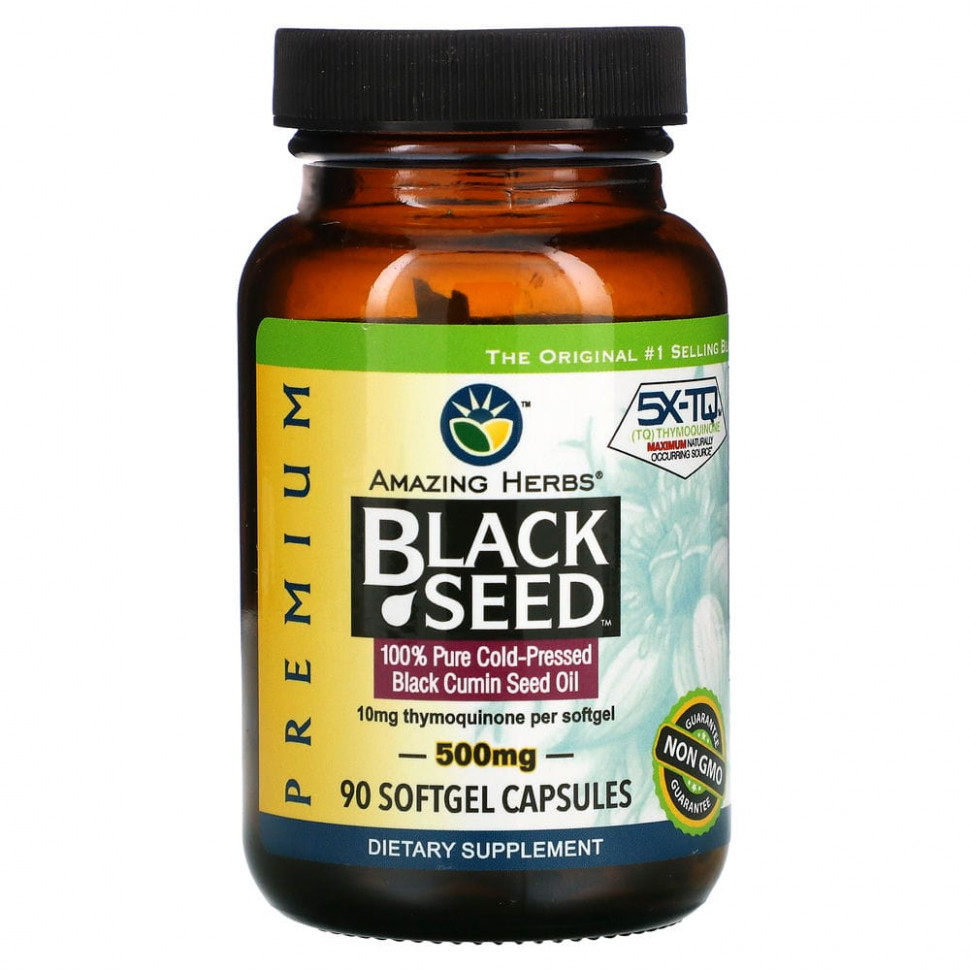   Amazing Herbs, Black Seed, 500 , 90      -     -,    