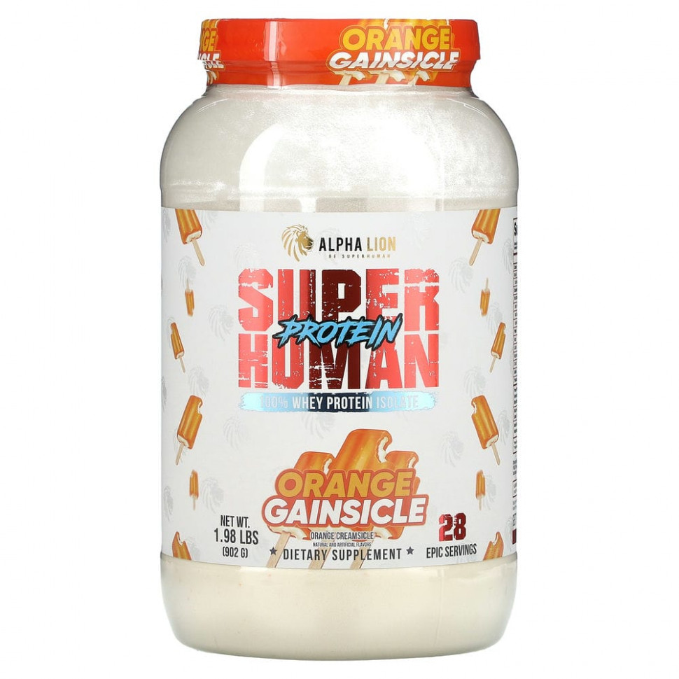   ALPHA LION, SuperHuman Protein, Orange Gainsicle,  , 902  (1,98 )    -     -,    