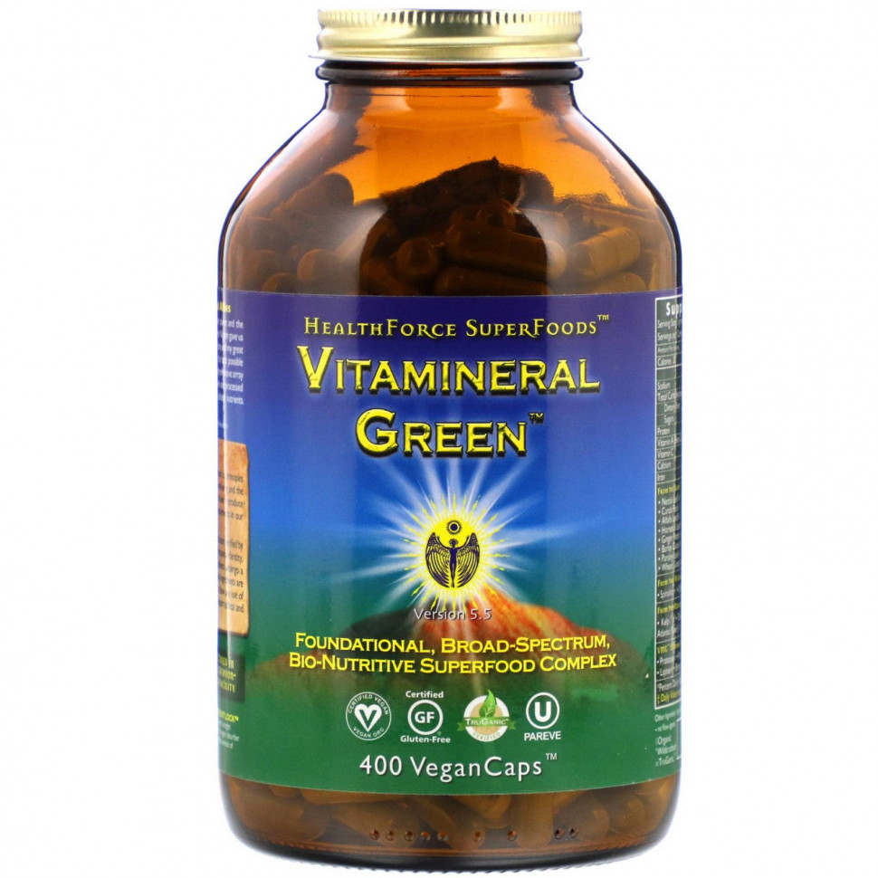   HealthForce Superfoods, Vitamineral Green,  5.5, 400      -     -,    