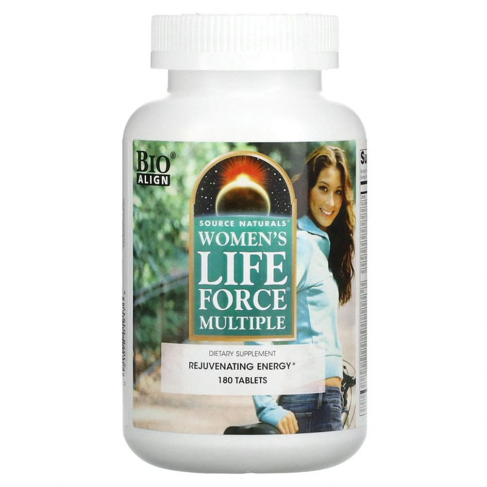   Source Naturals, Women's Life Force Multiple, 180     -     -,    