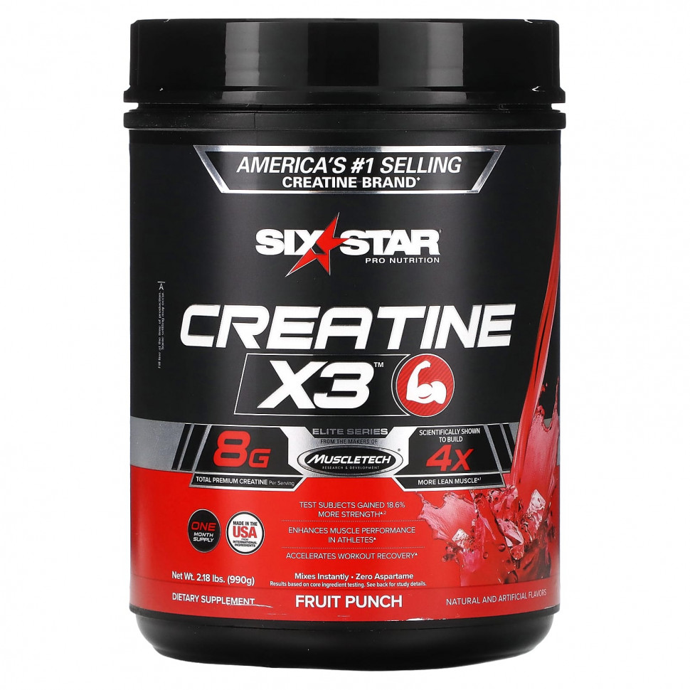   SIXSTAR, Creatine X3,  , 990  (2,18 )    -     -,    