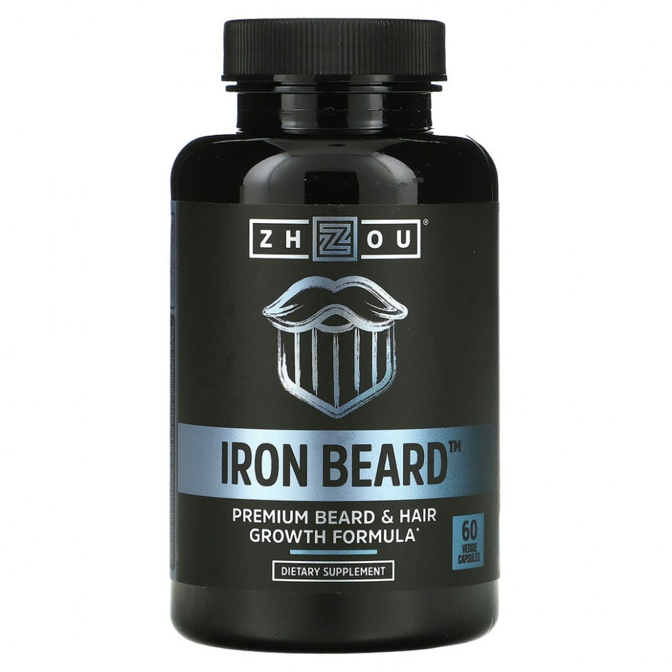   Zhou Nutrition, Iron Beard, 60      -     -,    