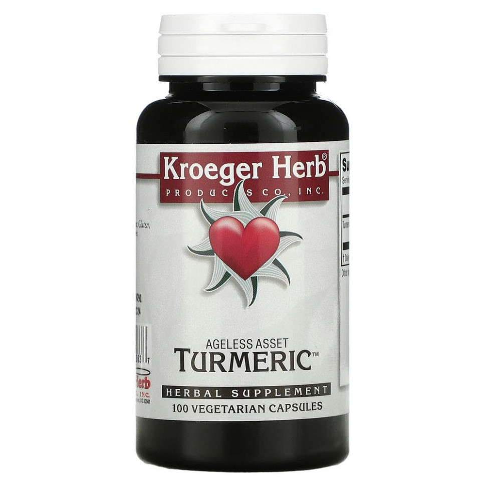   Kroeger Herb Co, Turmeric, 100      -     -,    