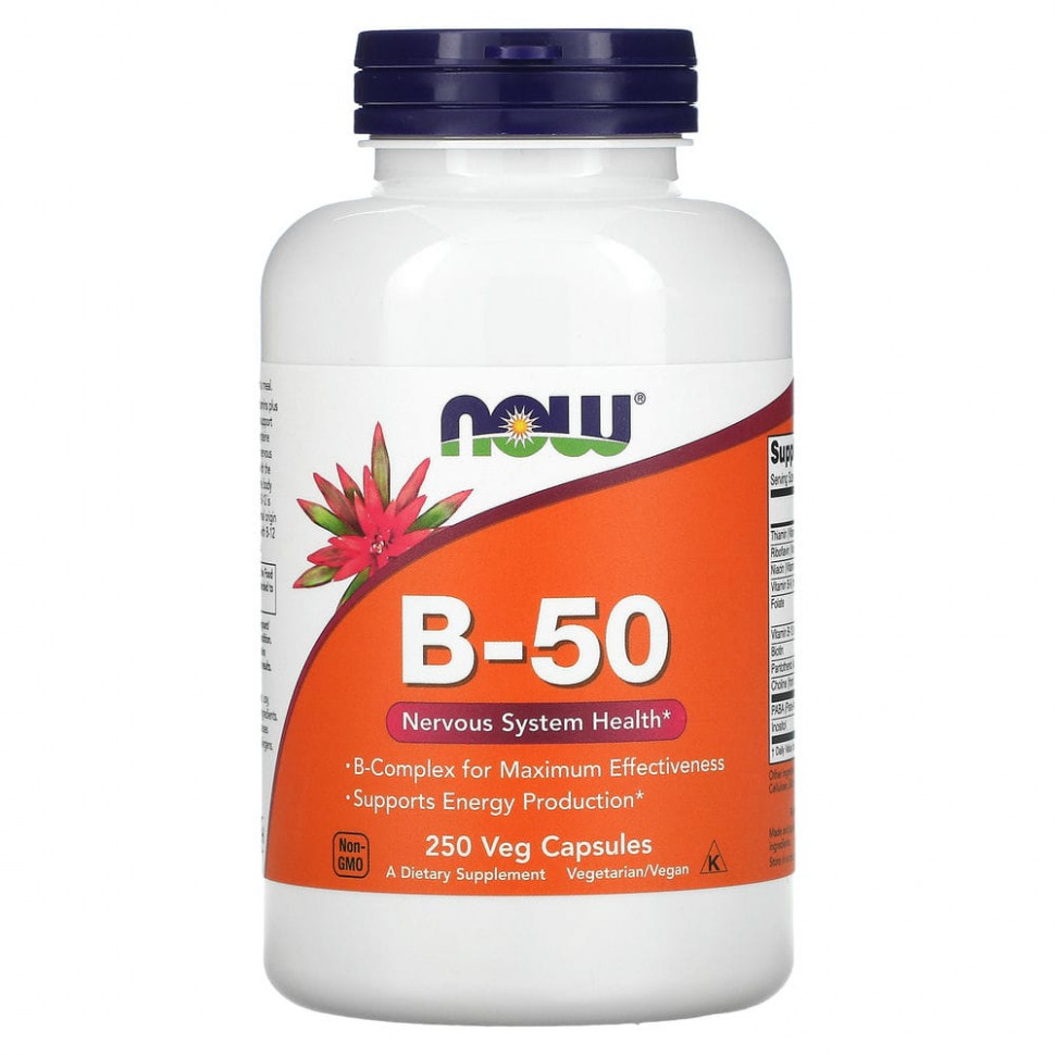   NOW Foods, B-50, 250      -     -,    