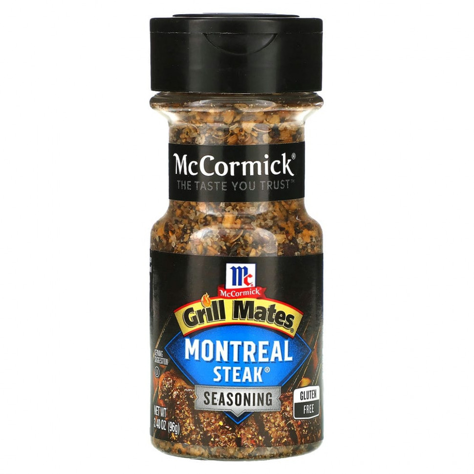   McCormick Grill Mates, Montreal Steak Seasoning , 3.4 oz (96 g)    -     -,    