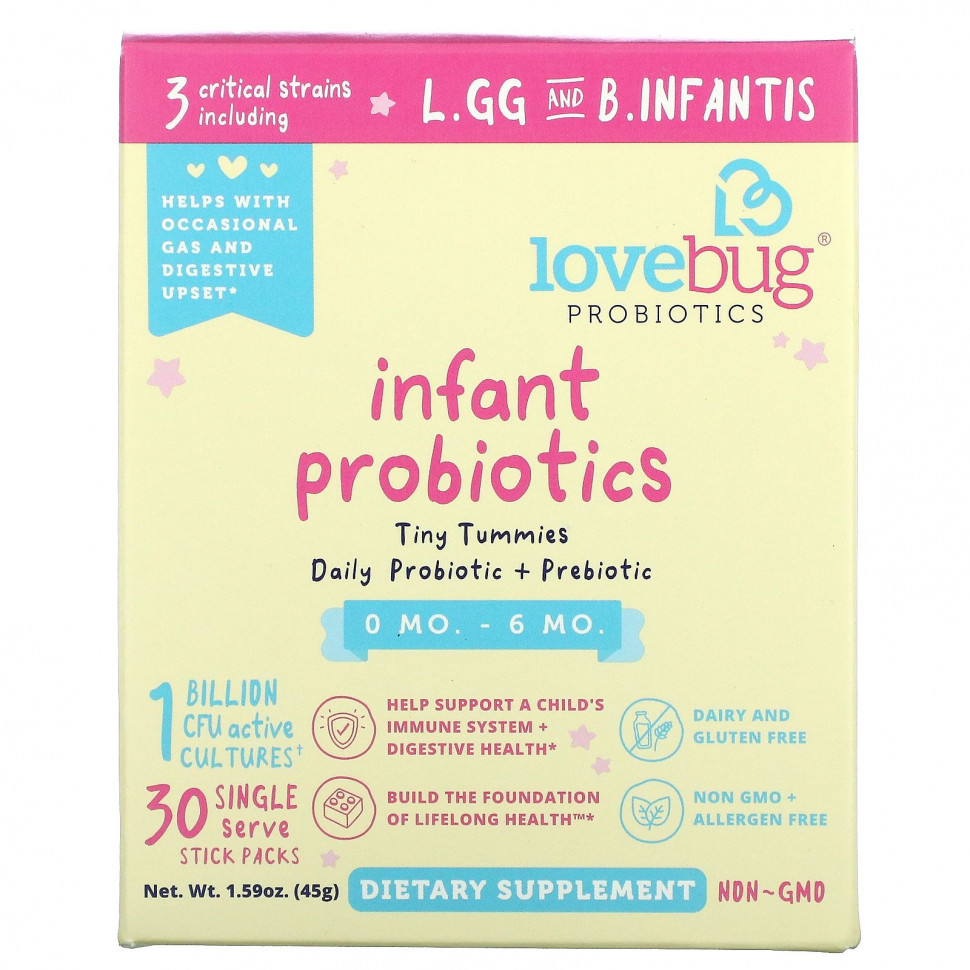   LoveBug Probiotics,      06 , 1  , 30    ,  1,5  (0,05 )    -     -,    