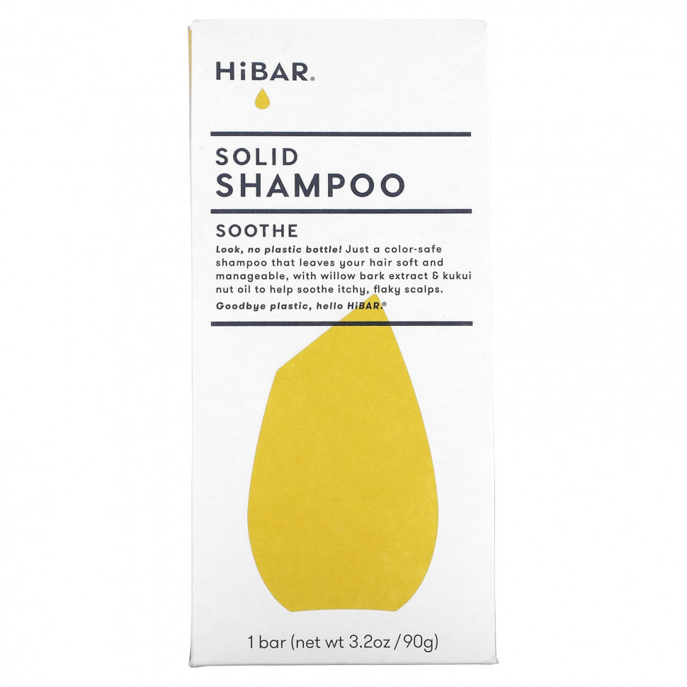   HiBAR, Solid Shampoo, Soothe, 1 ., 90  (3,2 )    -     -,    