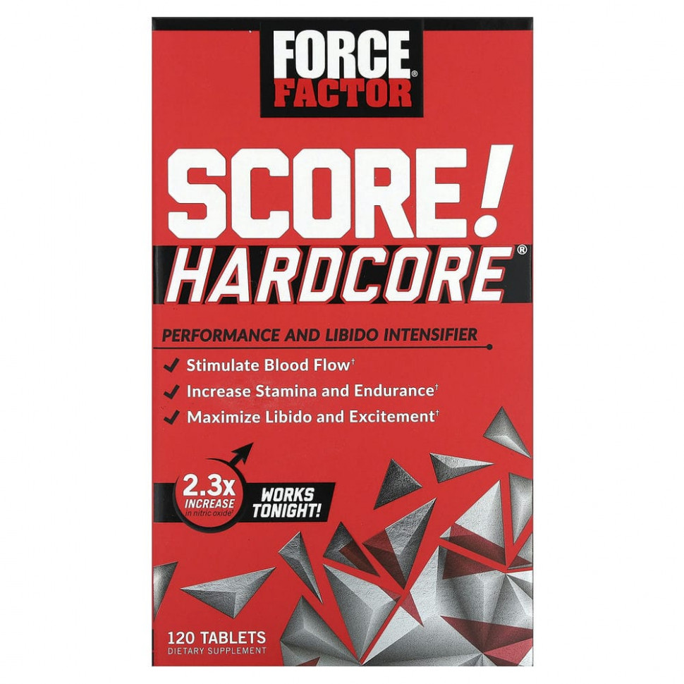   Force Factor, SCORE! Hardcore,      , 120     -     -,    