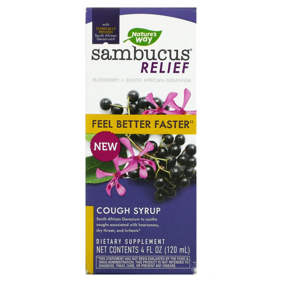   Nature's Way, Sambucus Relief,   , , 120  (4 . )    -     -,    