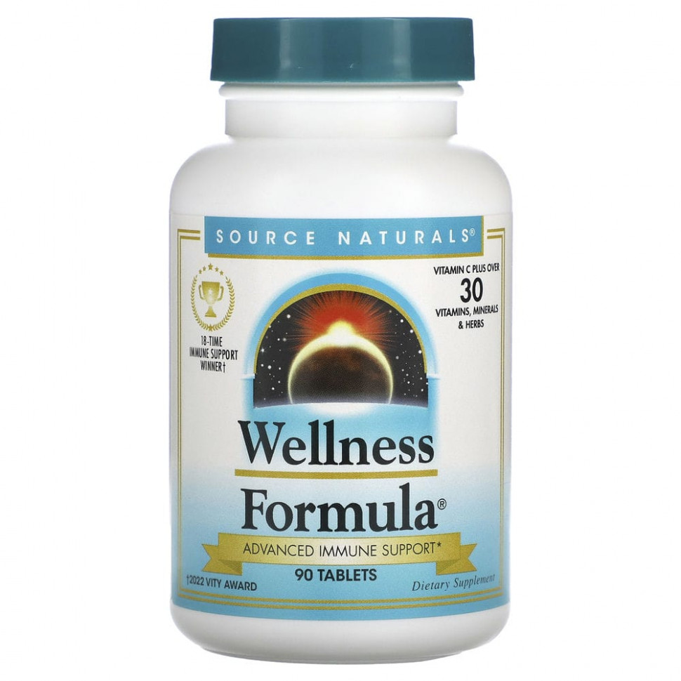   Source Naturals, Wellness Formula, 90     -     -,    