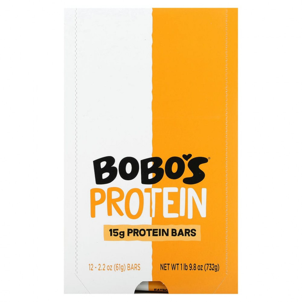   Bobo's Oat Bars, Protein Bars,     , 12 , 61  (2,2 )    -     -,    