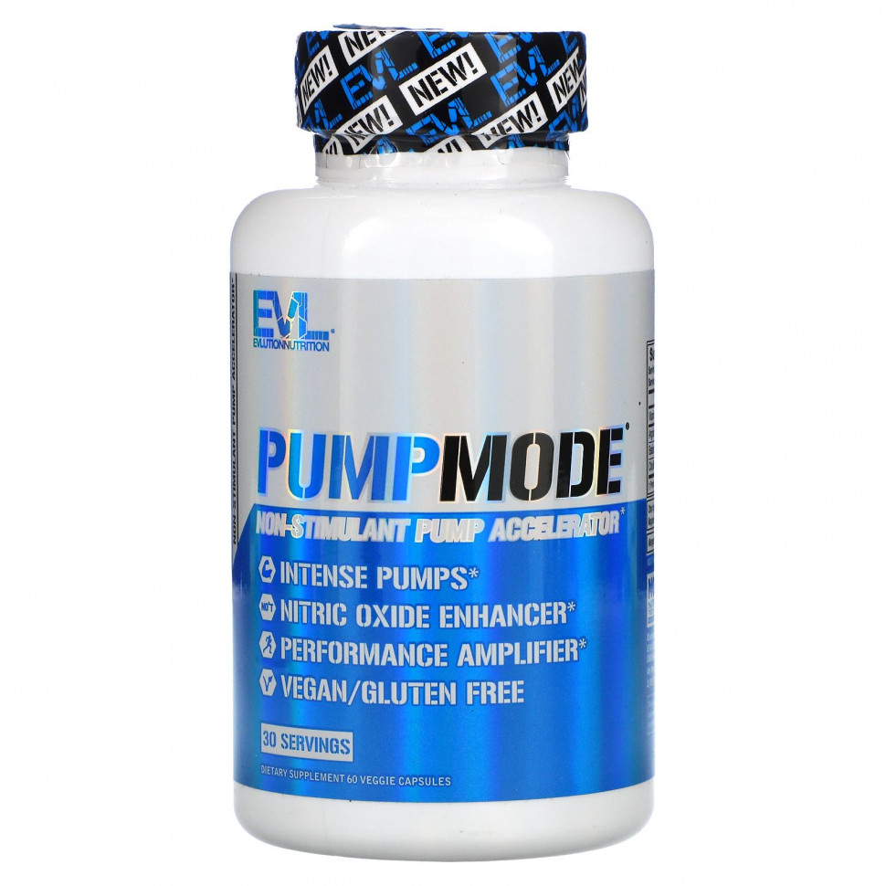   EVLution Nutrition, PumpMode, 60      -     -,    