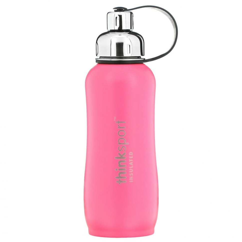 Think, Thinksport , Insulated Sports Bottle, Dark Pink, 25 oz (750ml) , IHerb ()  