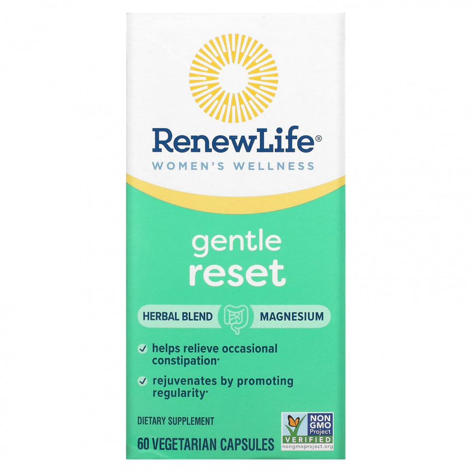   Renew Life, Women's Wellness, Gentle Reset , 60 Vegetarian Capsules    -     -,    