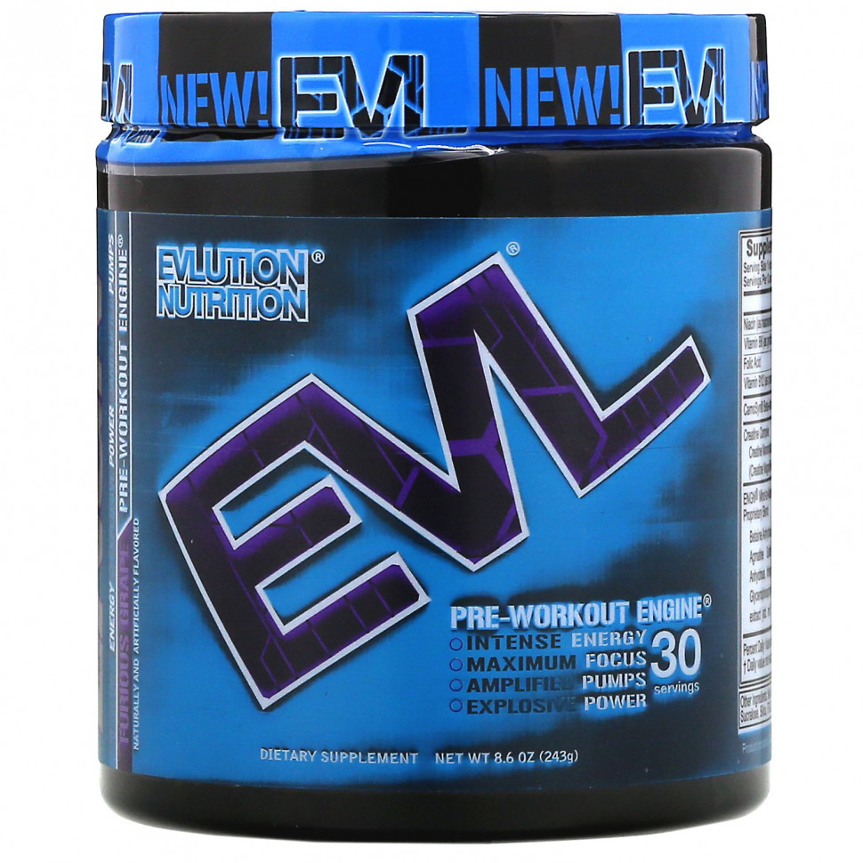   EVLution Nutrition, ENGN, Pre-Workout Engin, , 243  (8,6 )    -     -,    