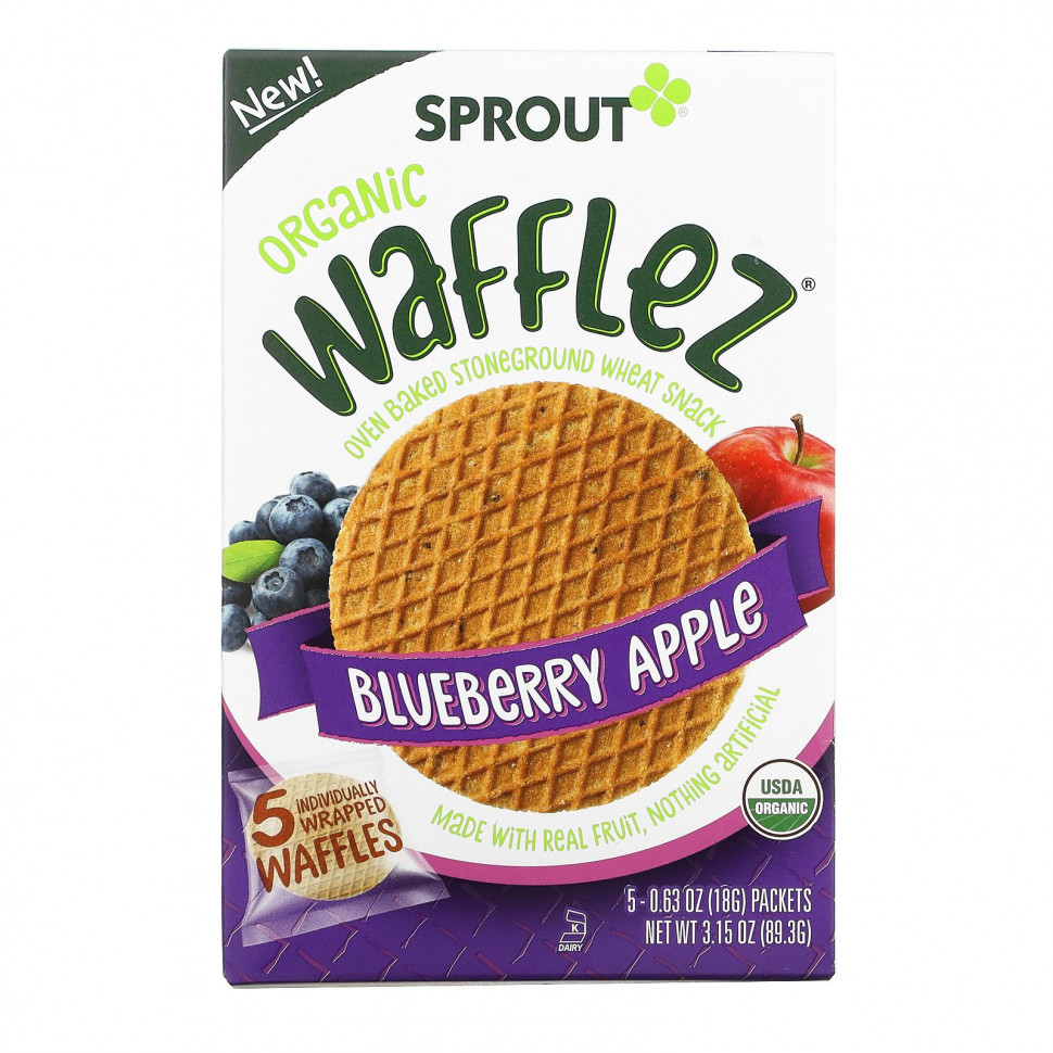   Sprout Organic,  Wafflez,   , 5 , 18     -     -,    