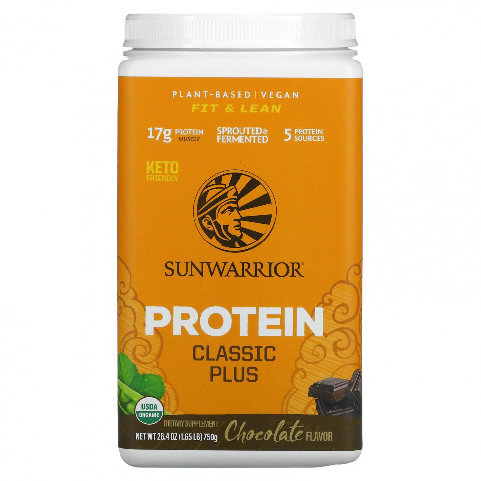   Sunwarrior, Protein Classic Plus, , 750  (1,65 )    -     -,    