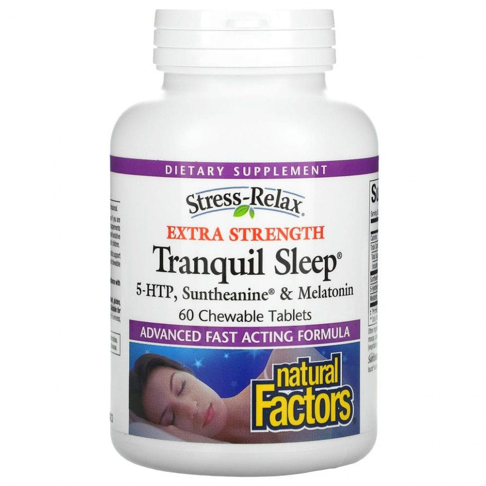   Natural Factors, Stress-Relax, Tranquil Sleep,  , 60      -     -,    