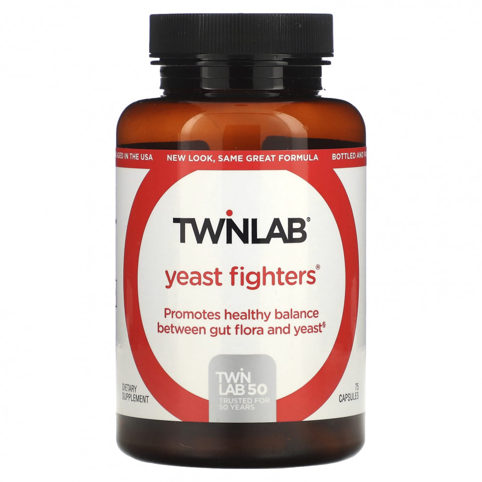   Twinlab, Yeast Fighters, 75     -     -,    