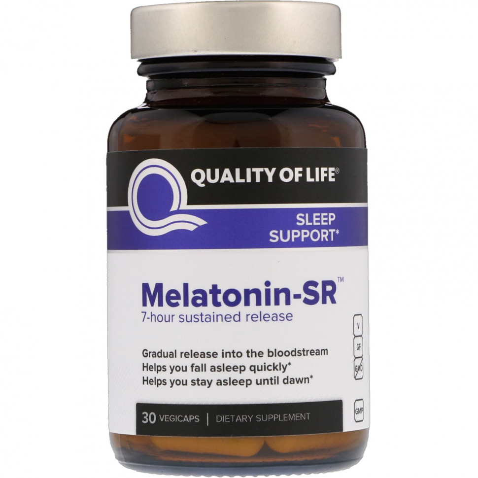   Quality of Life Labs, Melatonin-SR, 30        -     -,    