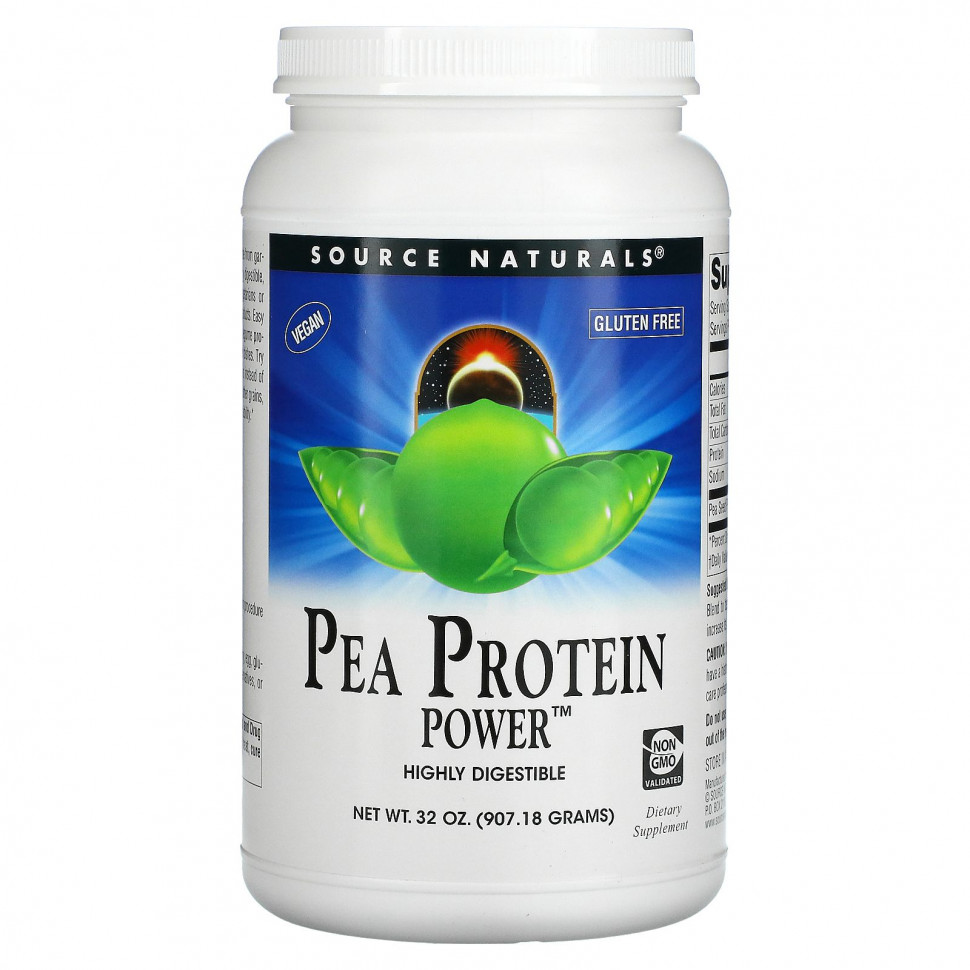   Source Naturals, Pea Protein Power,  , 907,18  (32 )    -     -,    